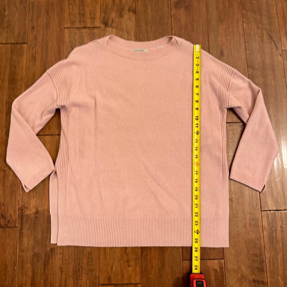 All Saints Pink Cashmere Split Hem Tara Sweater Jumper Sz XS - Picture 8 of 12